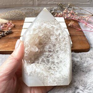 Gorgeous Agate Druzy Tower